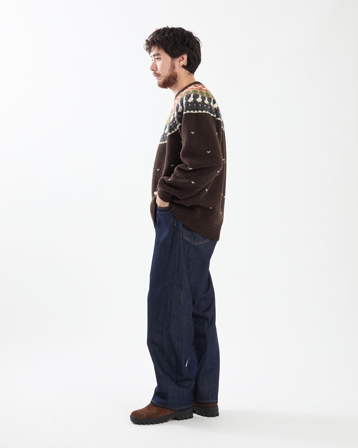 UNLIKELY TIME TRAVEL JEAN WIDE ONEA AGED DENIM