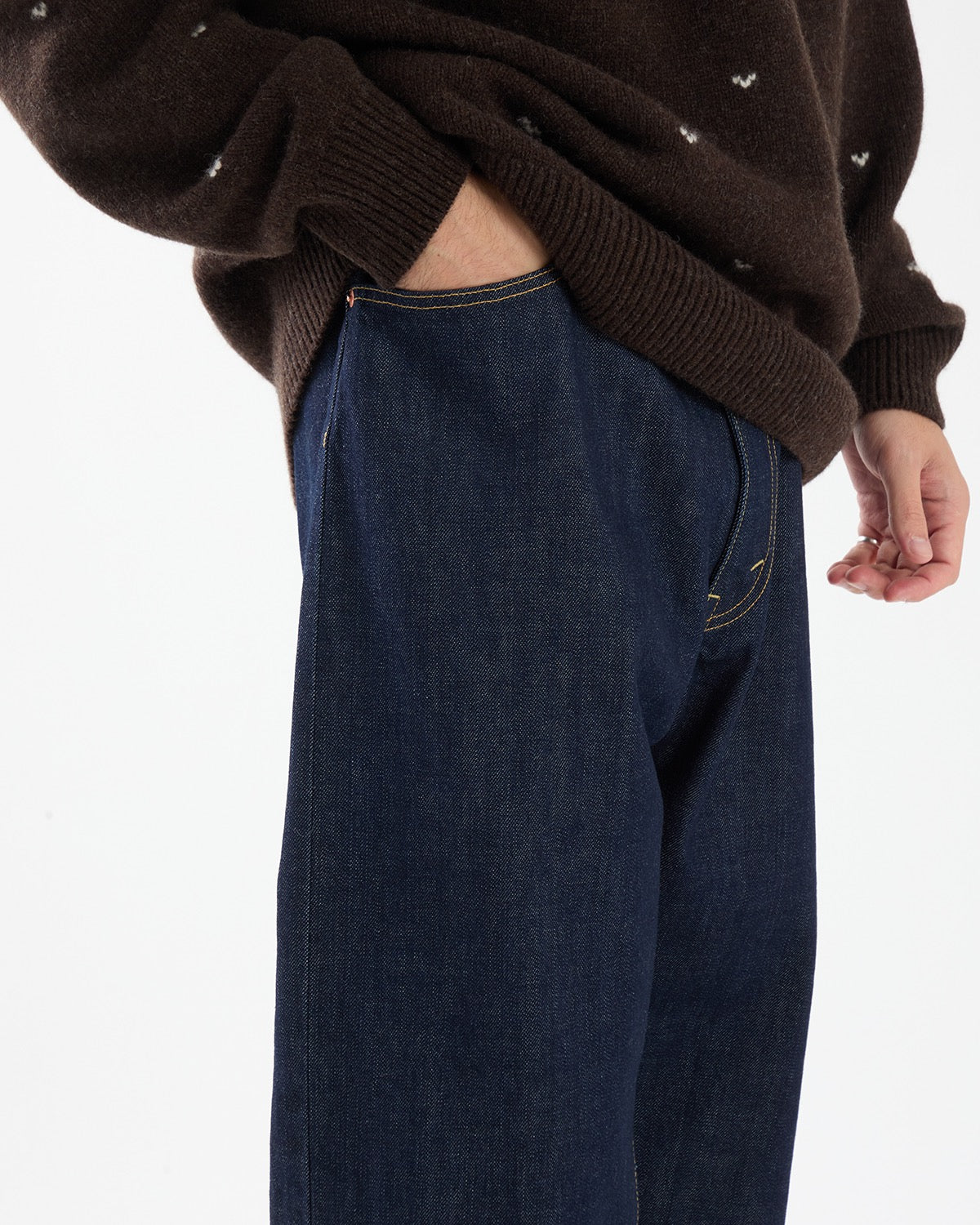 UNLIKELY TIME TRAVEL JEAN WIDE ONEA AGED DENIM