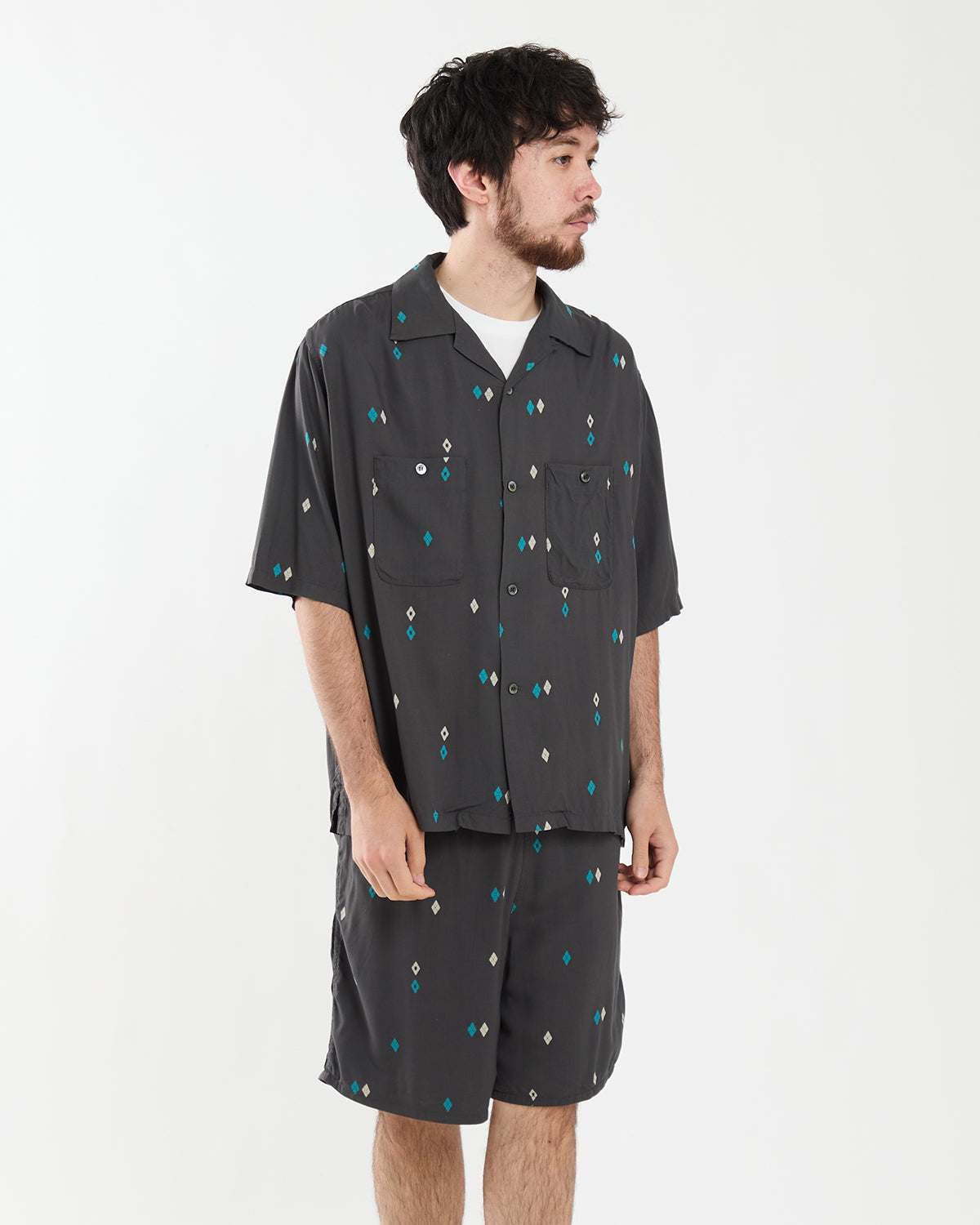 UNLIKELY RAYON SHIRTS S/S ARGYLE