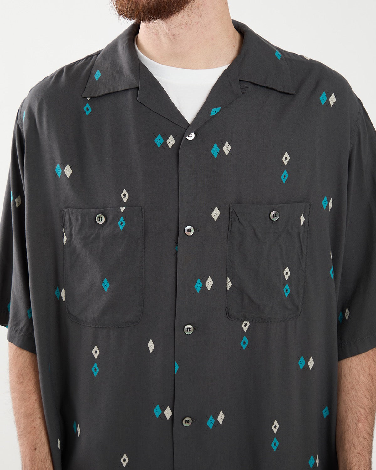 UNLIKELY RAYON SHIRTS S/S ARGYLE