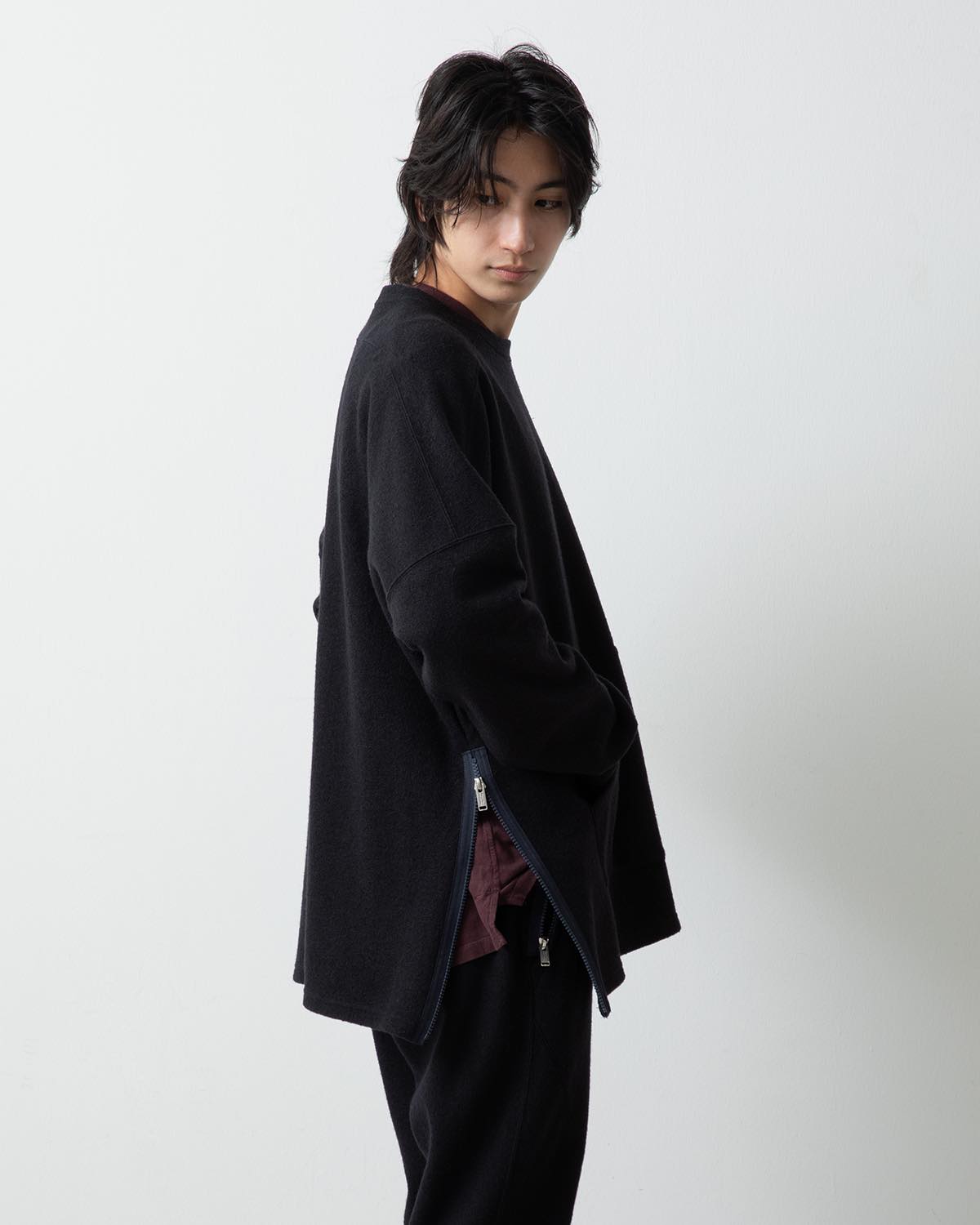 MONK CREW LONG PULLOVER W/N PILE