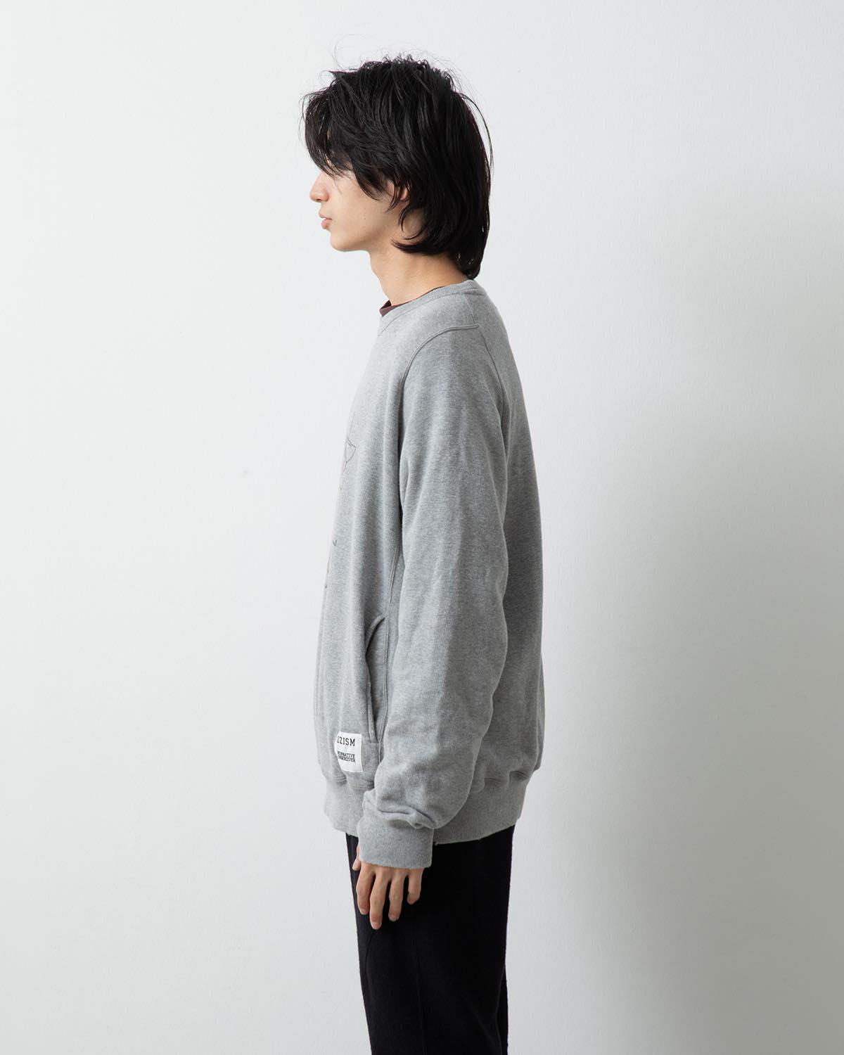 MONK CREW PULLOVER COTTON SWEAT 