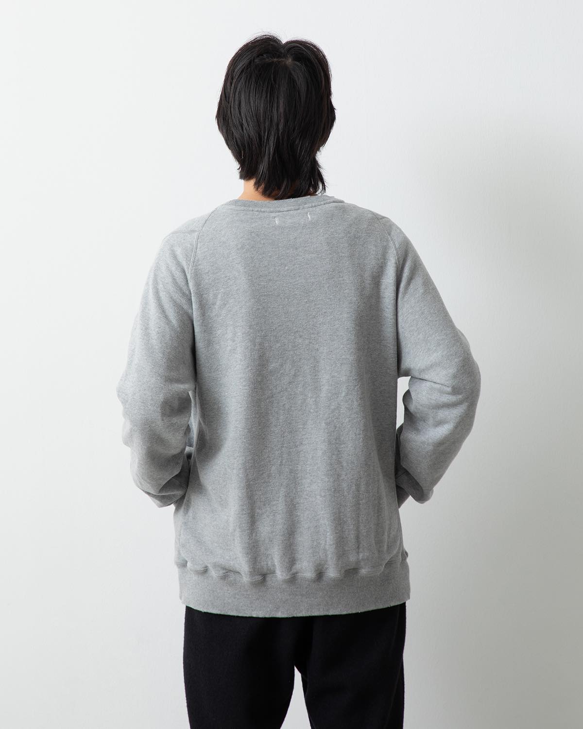 MONK CREW PULLOVER COTTON SWEAT 