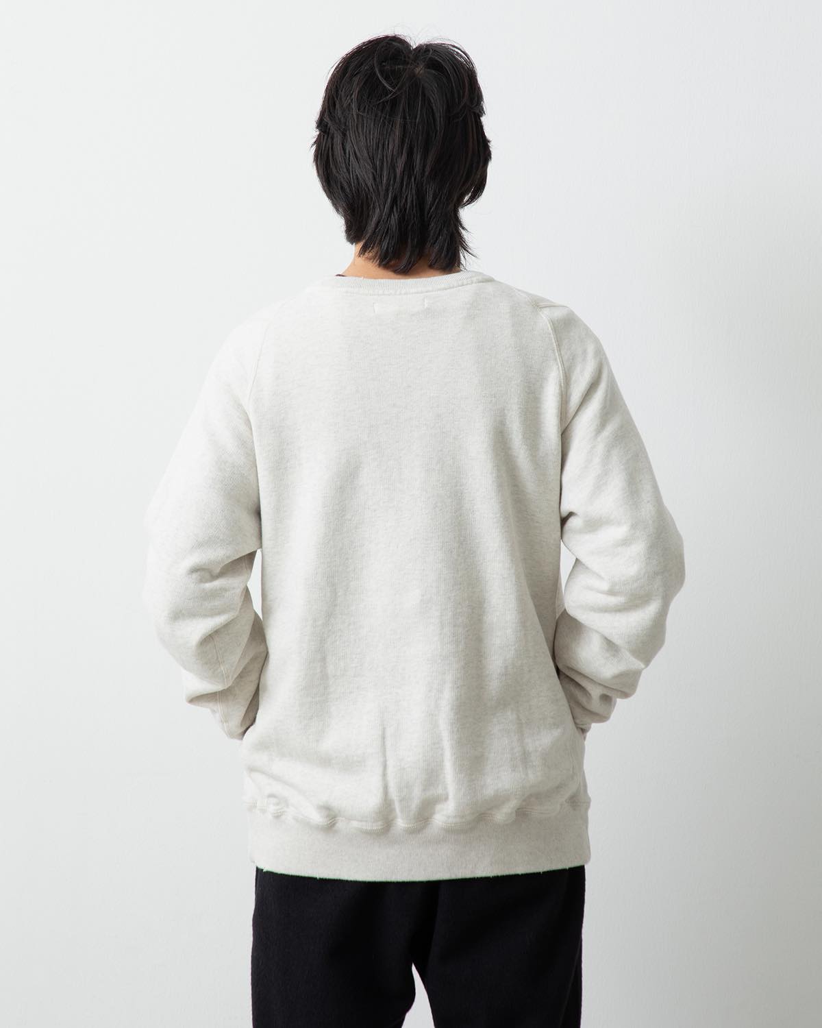 MONK CREW PULLOVER COTTON SWEAT 