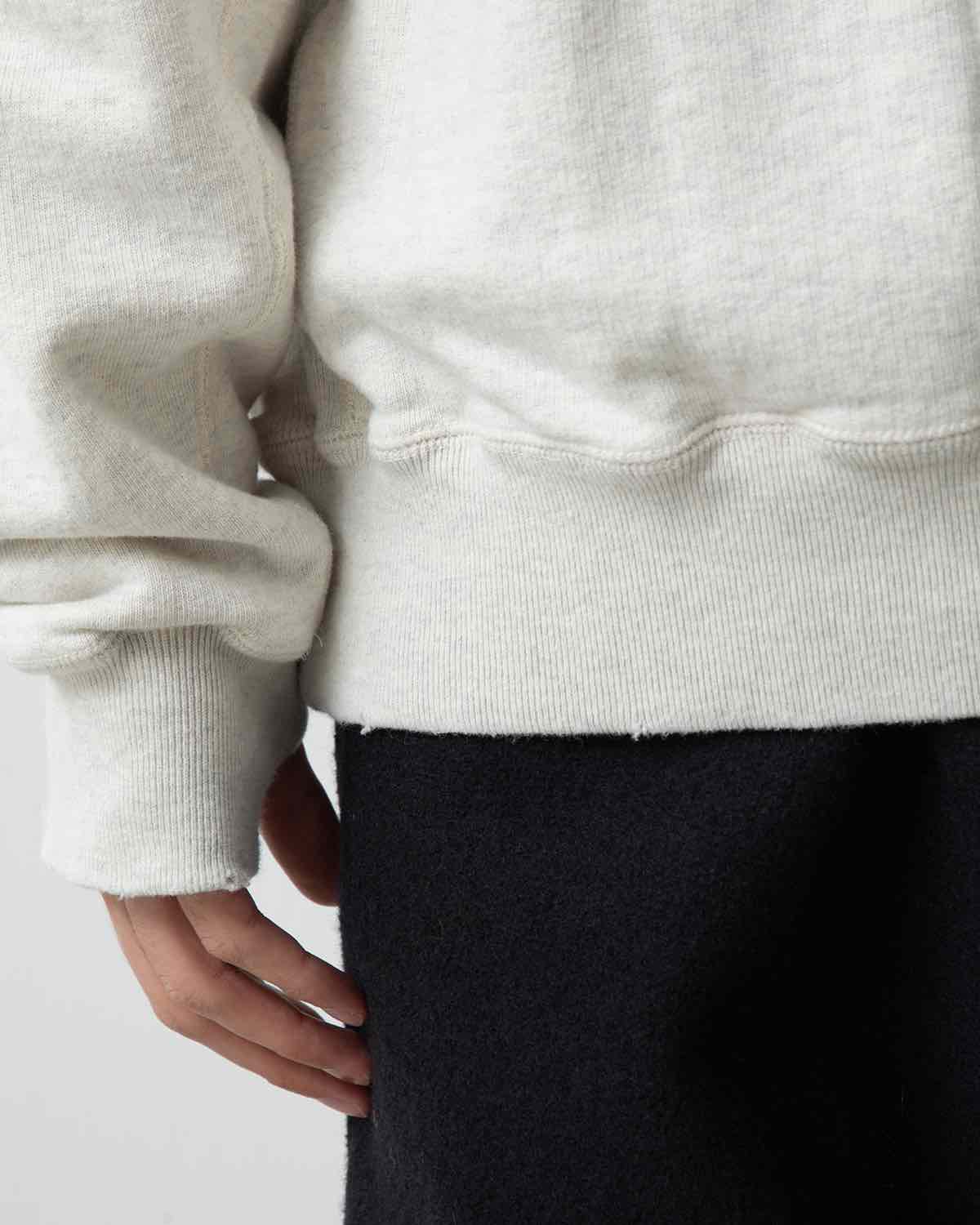 MONK CREW PULLOVER COTTON SWEAT 