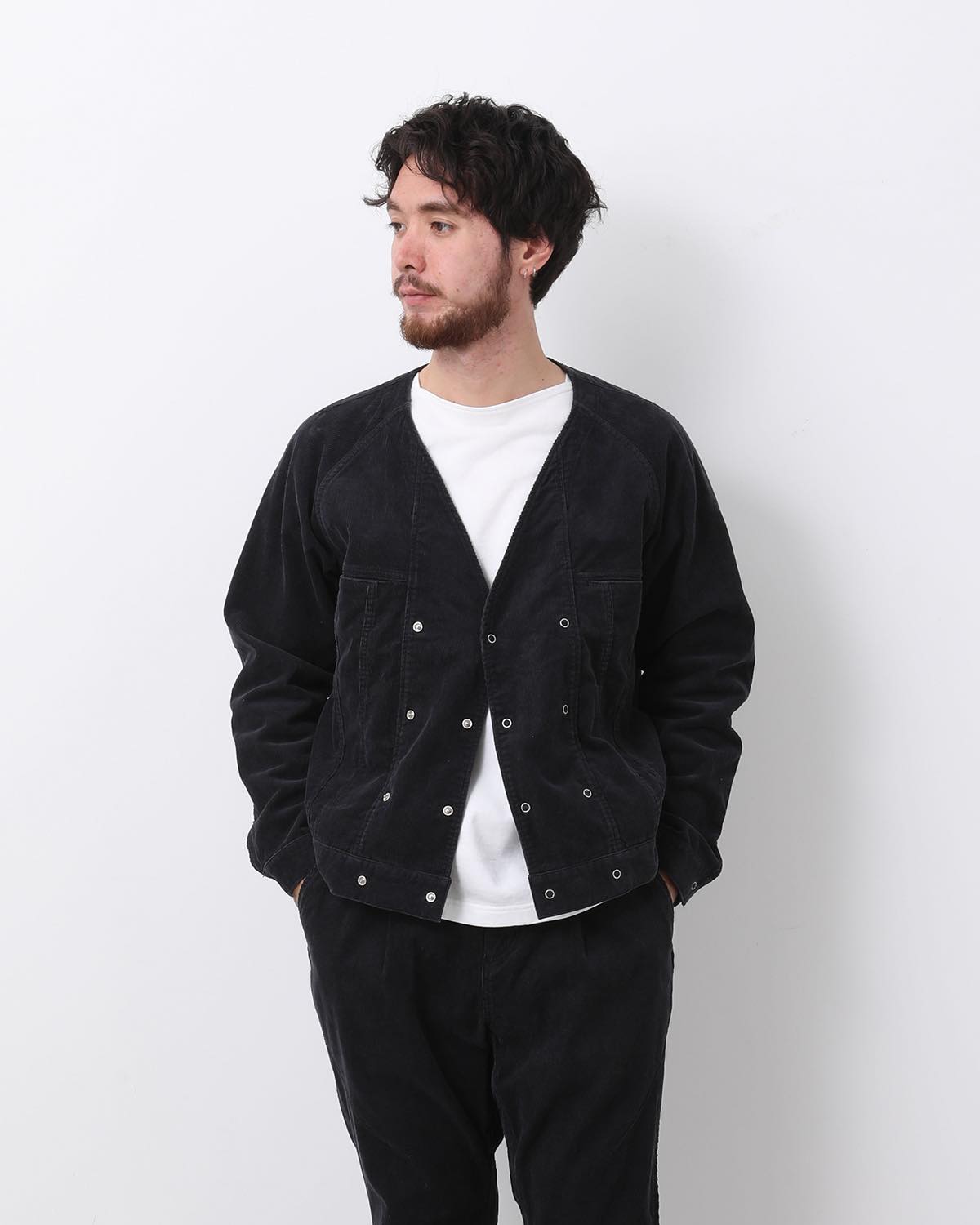 MONK BLOUSON COTTON CORD SULFUR DYE