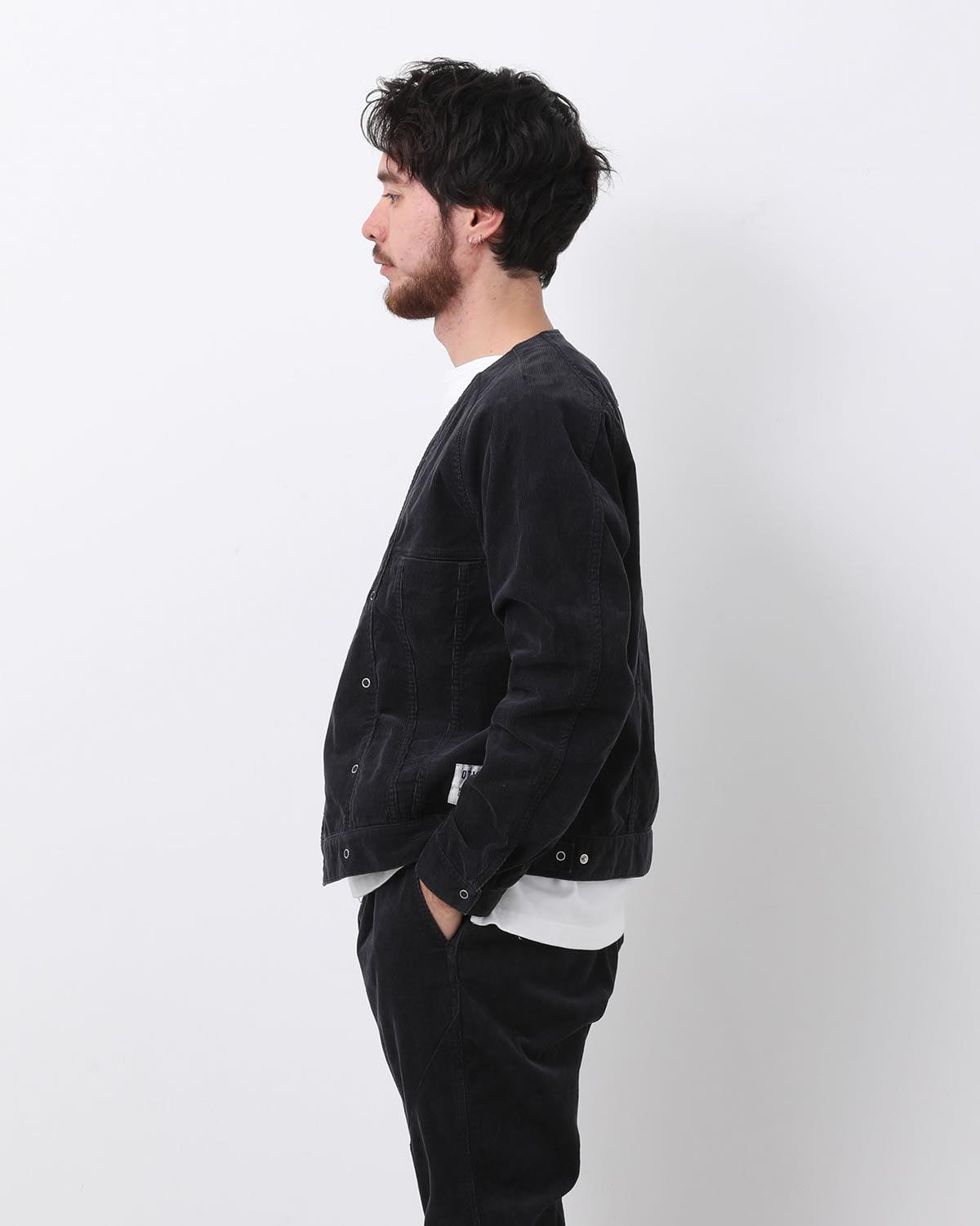 MONK BLOUSON COTTON CORD SULFUR DYE
