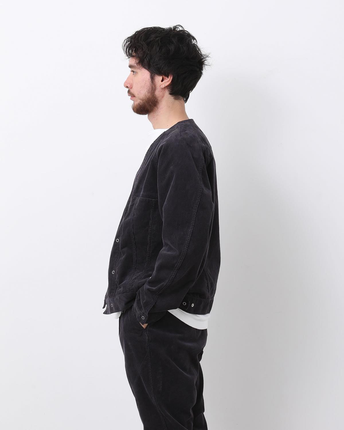 MONK BLOUSON COTTON CORD SULFUR DYE