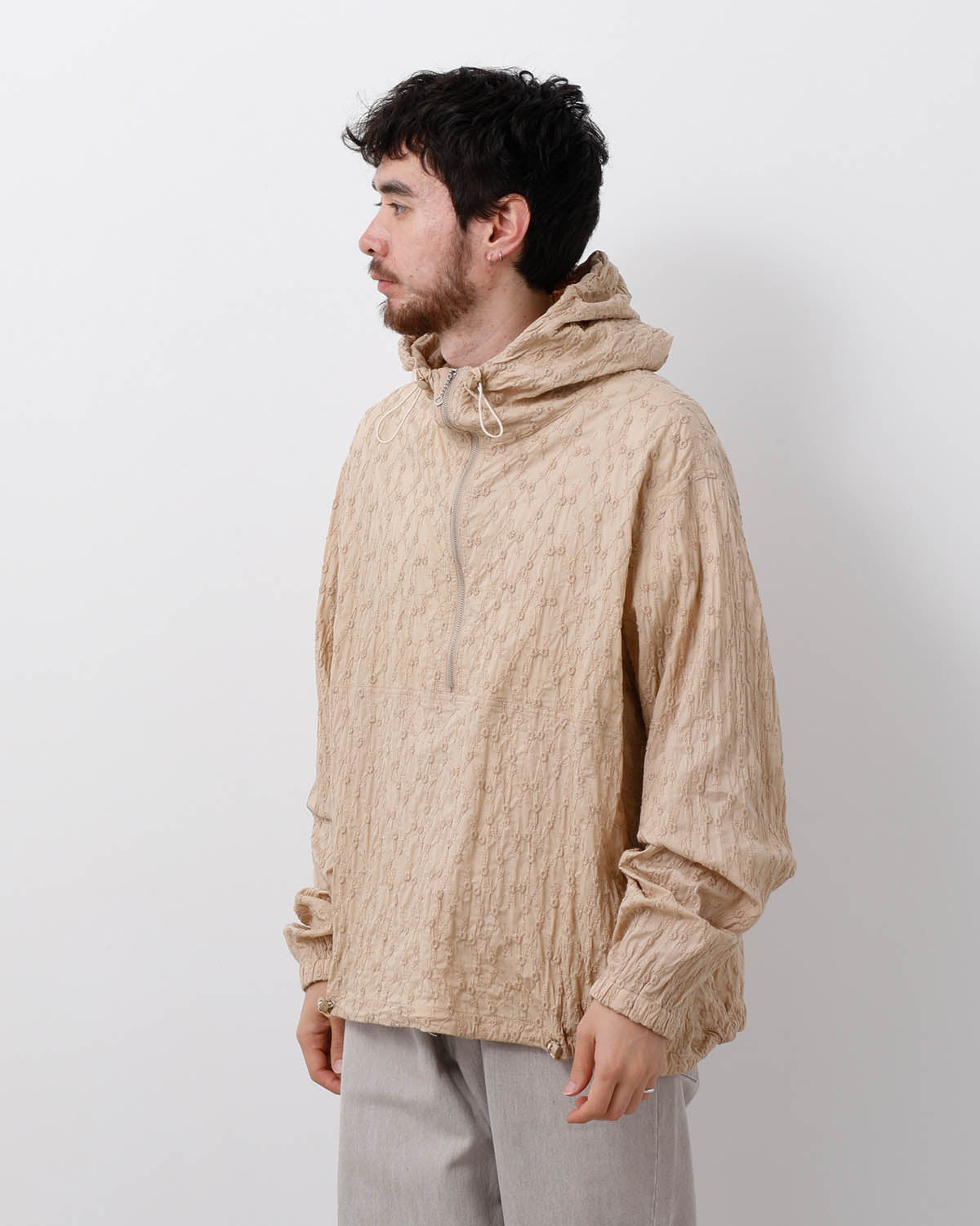 EMBRIDERY PULL OVER JACKET