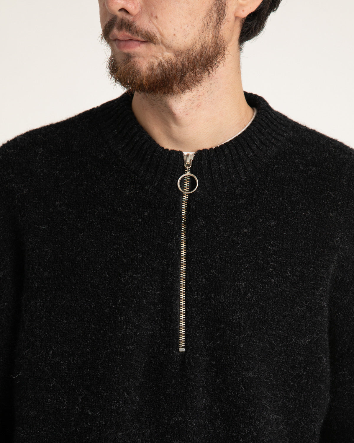 ZIP PULLOVER KNIT
