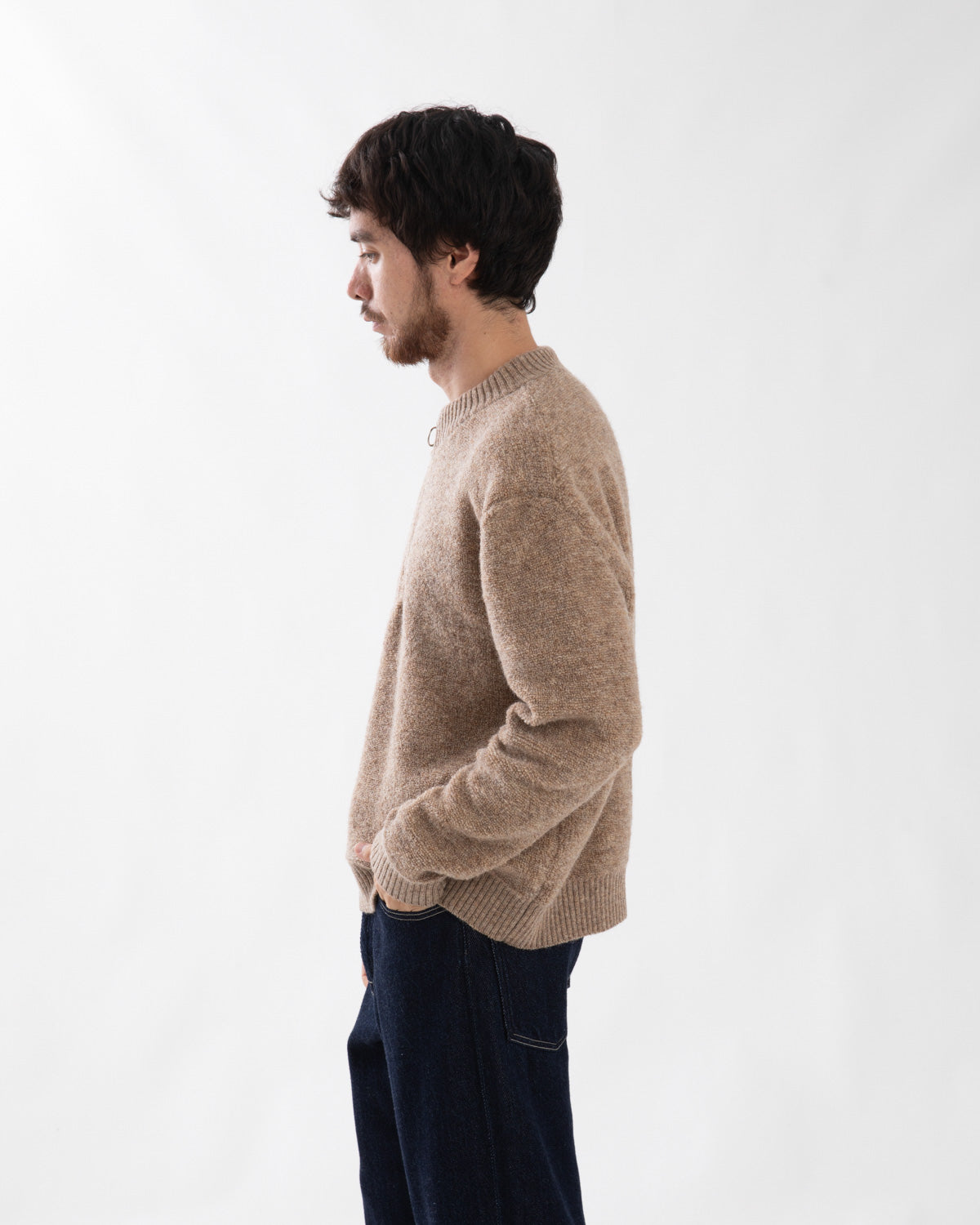 ZIP PULLOVER KNIT