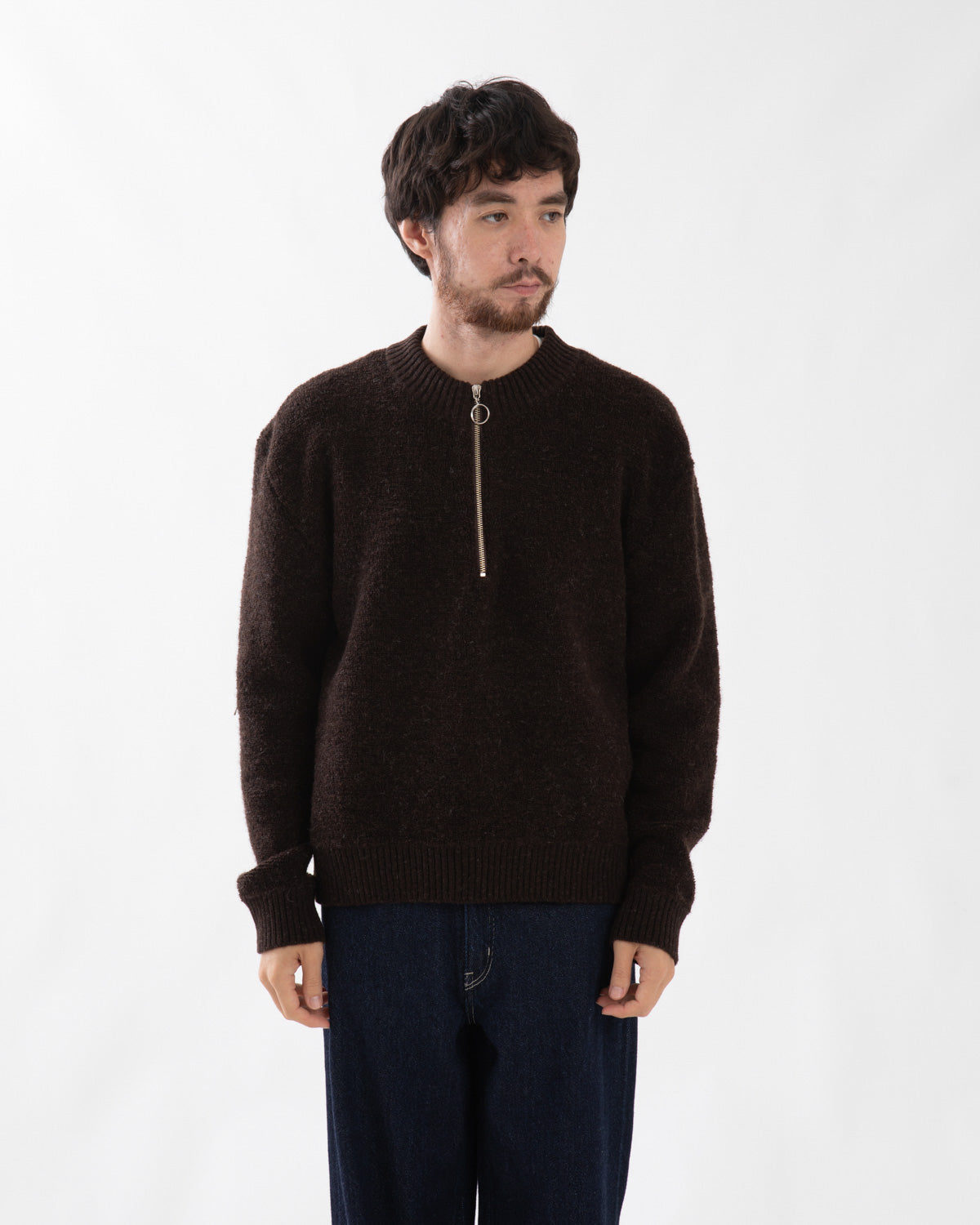 ZIP PULLOVER KNIT