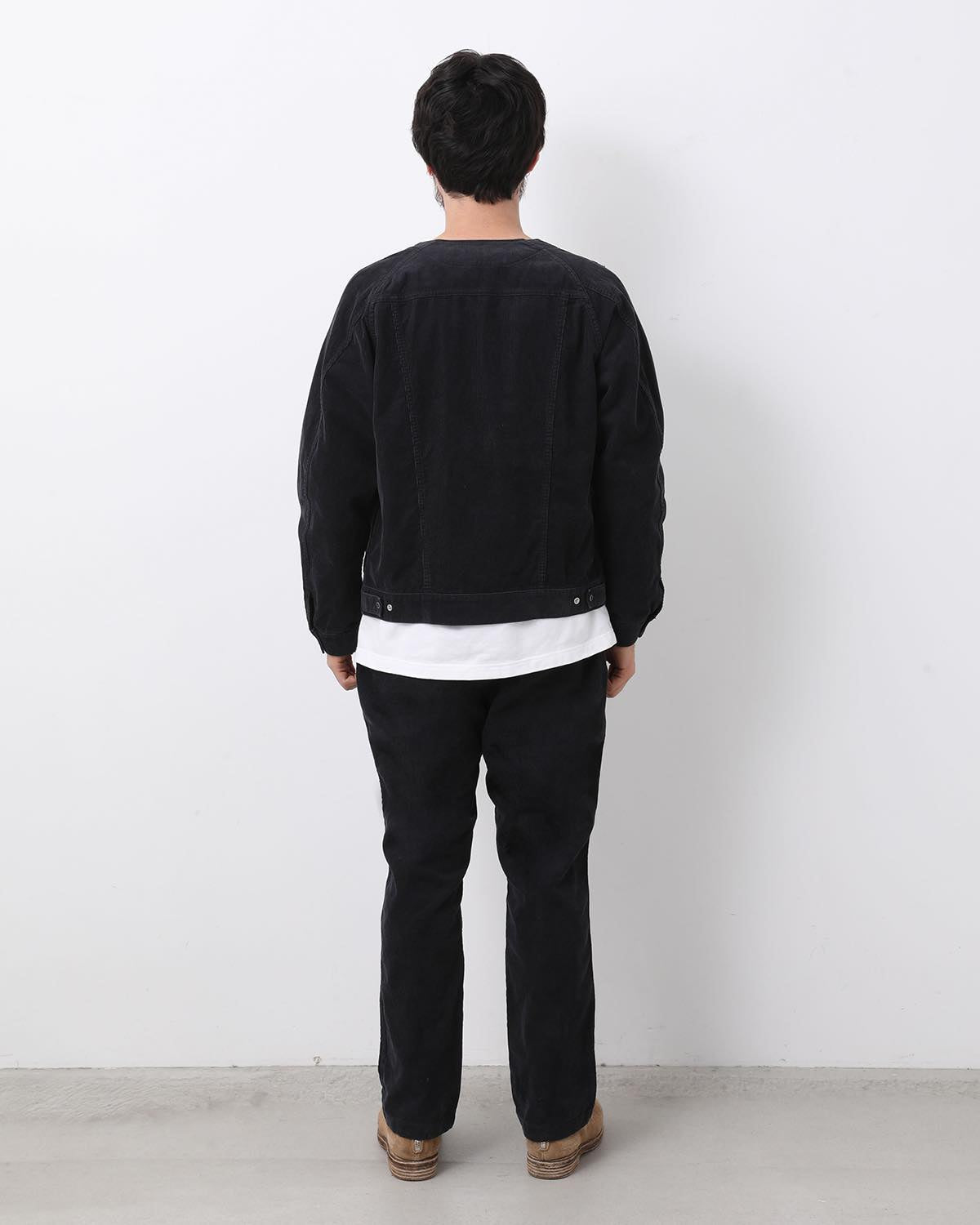 MONK EASY PANTS COTTON CORD SULFUR DYE