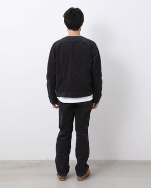 MONK EASY PANTS COTTON CORD SULFUR DYE