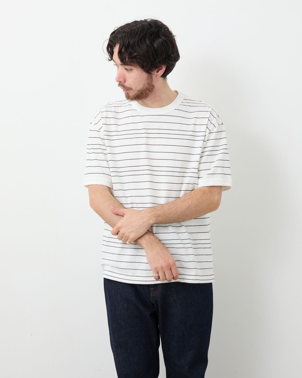 BORDER SHORT SLEEVE T-SHIRT