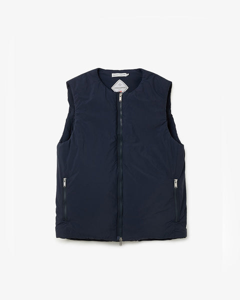 MONK DOWN VEST NYLON TYPEWRITER WITH WINDSTOPPER® – COVERCHORD