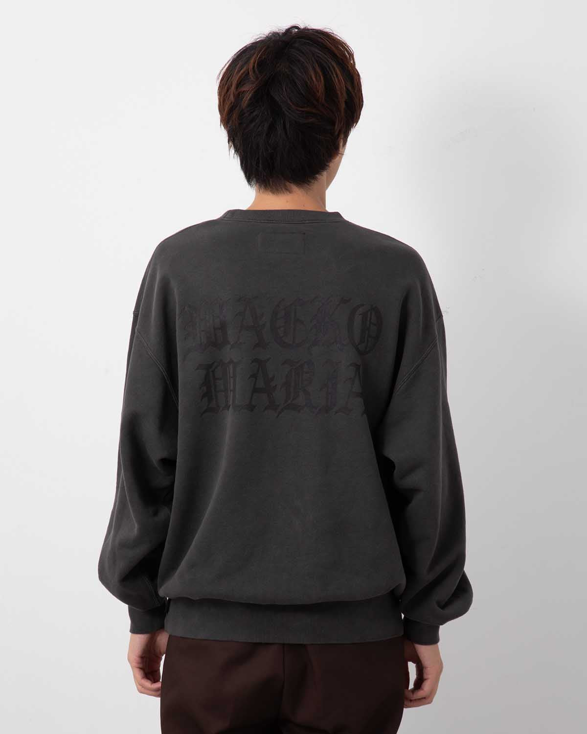 DEATH ROW RECORDS / WASHED MIDDLE WEIGHT CREW NECK SWEAT SHIRT