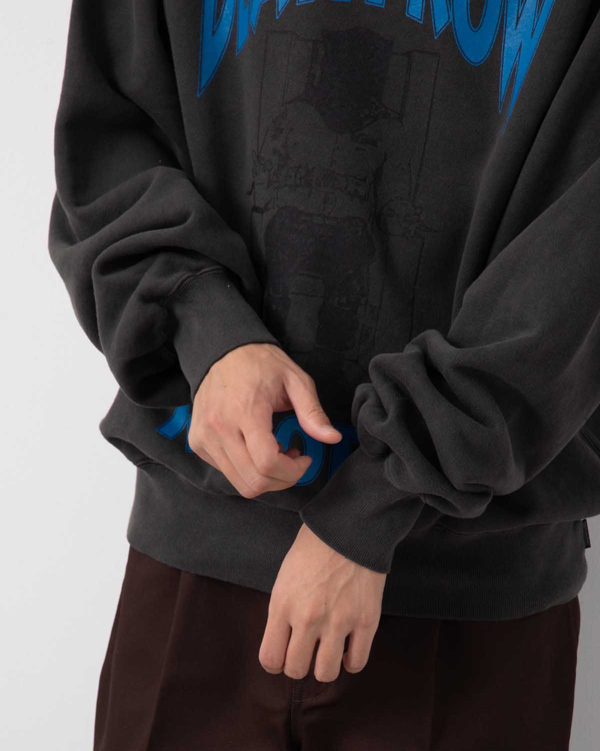 DEATH ROW RECORDS / WASHED MIDDLE WEIGHT CREW NECK SWEAT SHIRT