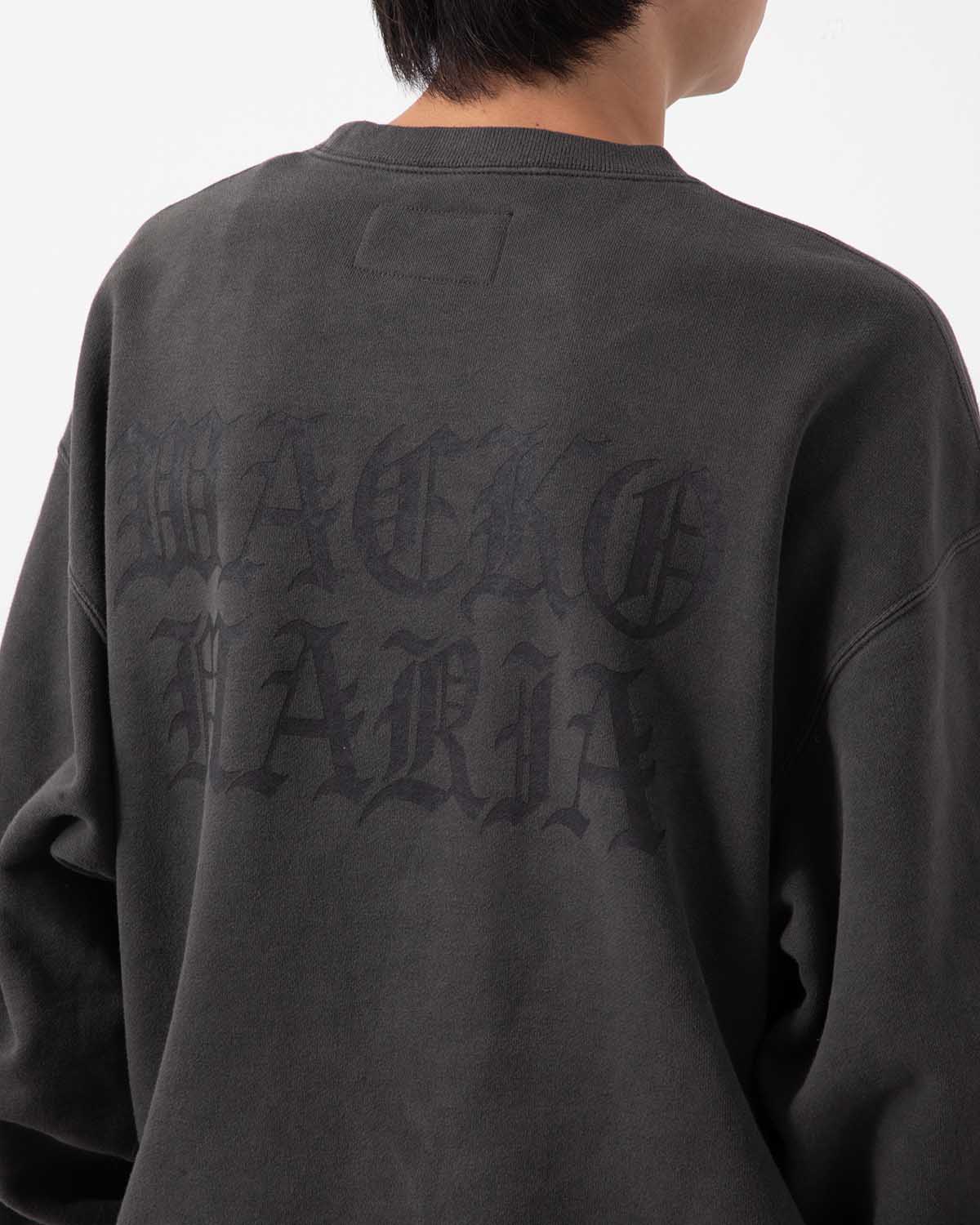 DEATH ROW RECORDS / WASHED MIDDLE WEIGHT CREW NECK SWEAT SHIRT