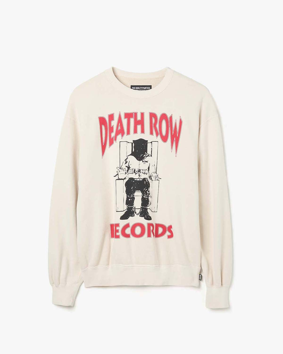 DEATH ROW RECORDS / WASHED MIDDLE WEIGHT CREW NECK SWEAT SHIRT