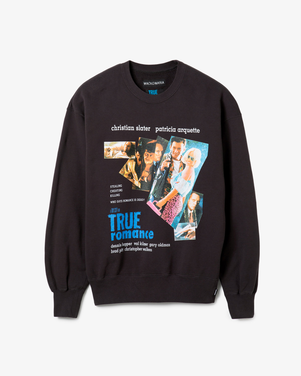 TRUE ROMANCE / WASHED CREW NECK SWEAT SHIRT