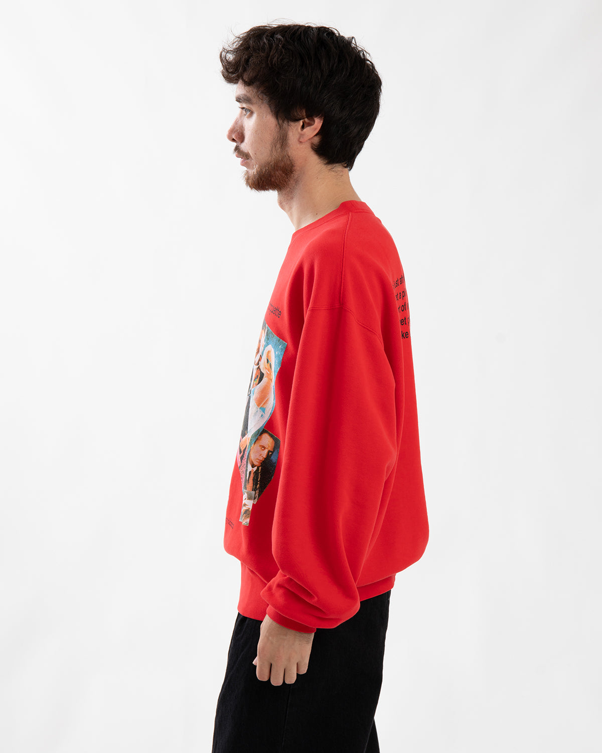 TRUE ROMANCE / WASHED CREW NECK SWEAT SHIRT