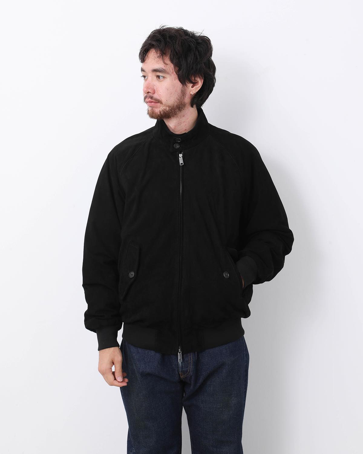 BARACUTA / G9 SUEDE LEATHER HARRINGTON JACKET