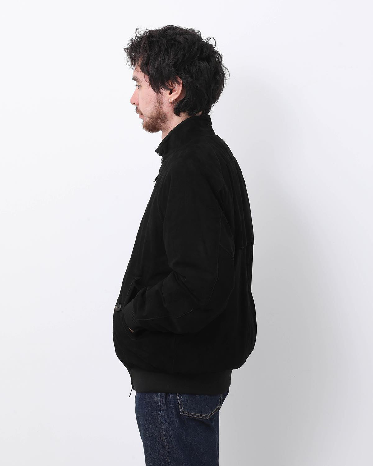 BARACUTA / G9 SUEDE LEATHER HARRINGTON JACKET
