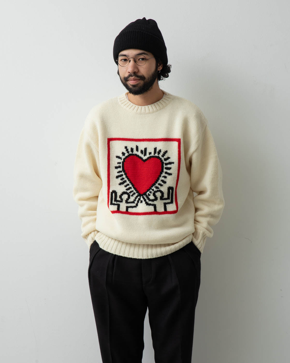 KEITH HARING / CREW NECK SWEATER ( TYPE-1 )