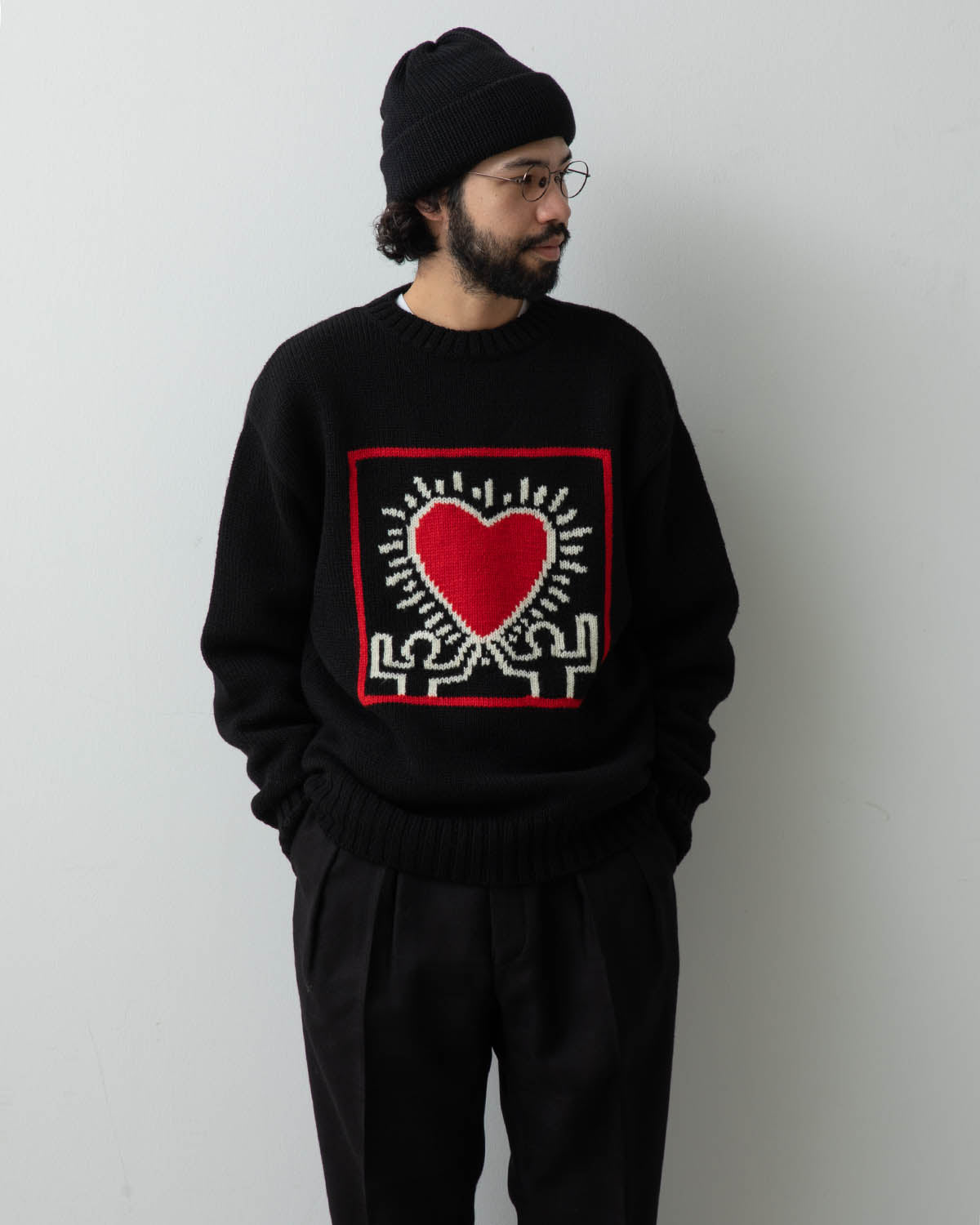 KEITH HARING / CREW NECK SWEATER ( TYPE-1 )