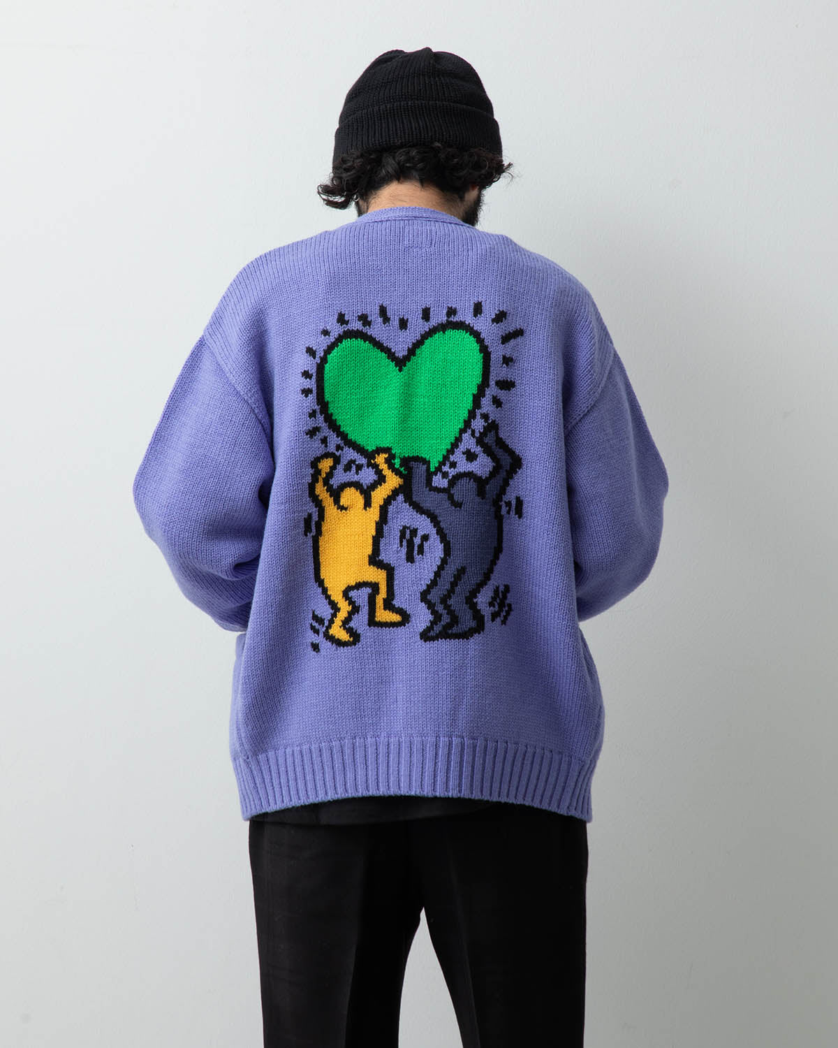 KEITH HARING / CARDIGAN ( TYPE-2 )