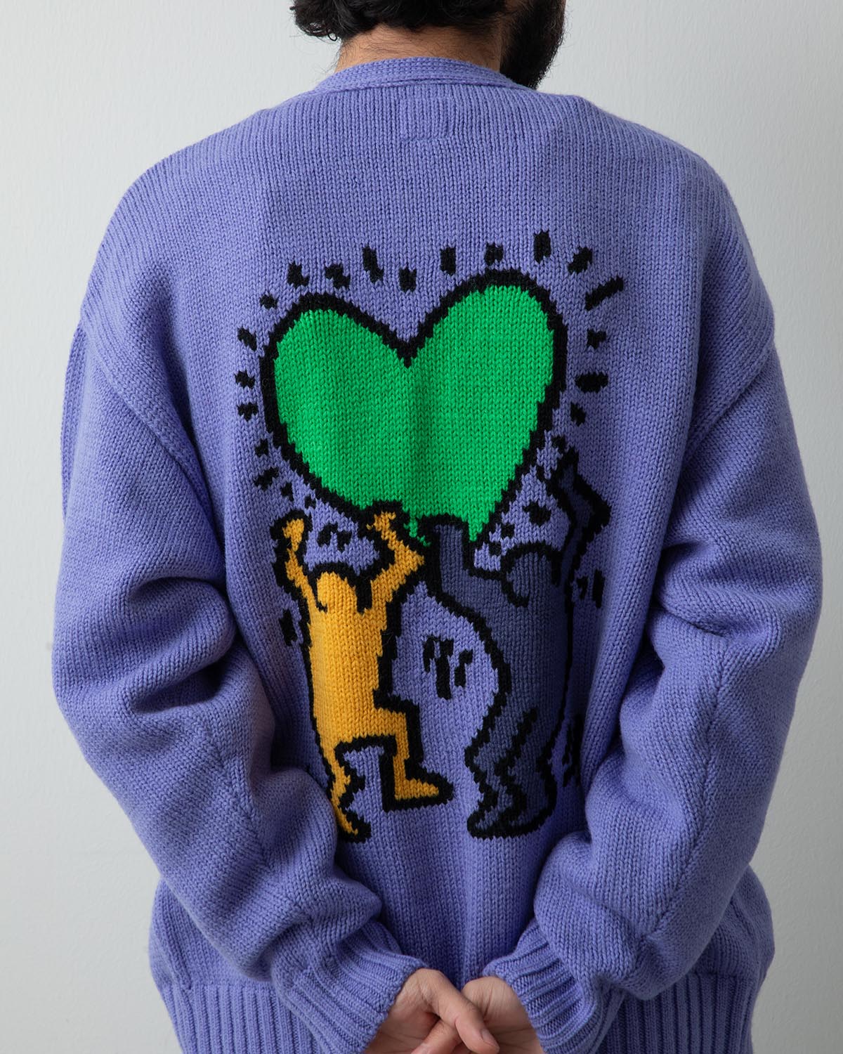 KEITH HARING / CARDIGAN ( TYPE-2 )