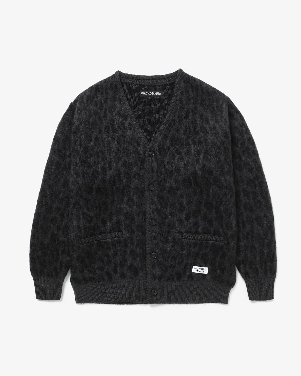 LEOPARD HEAVY MOHAIR CARDIGAN