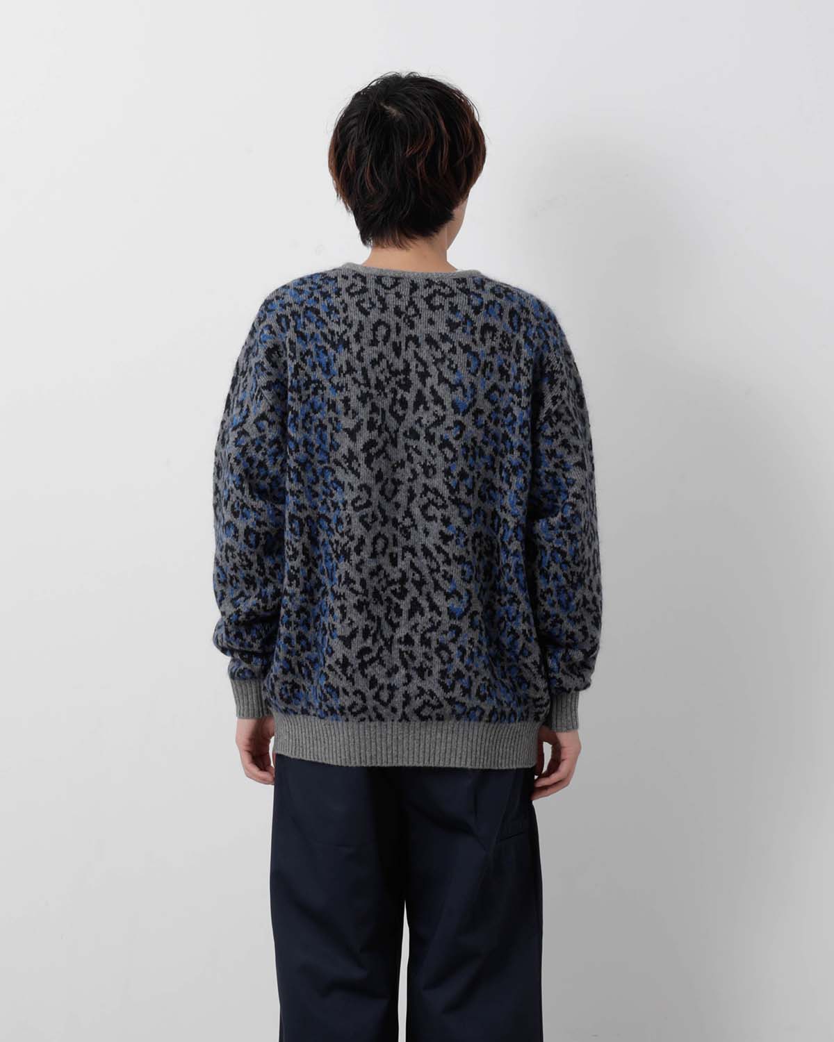 LEOPARD MOHAIR CARDIGAN