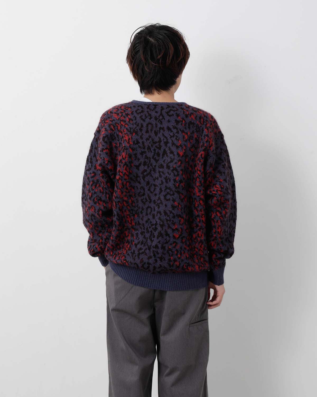 LEOPARD MOHAIR CARDIGAN
