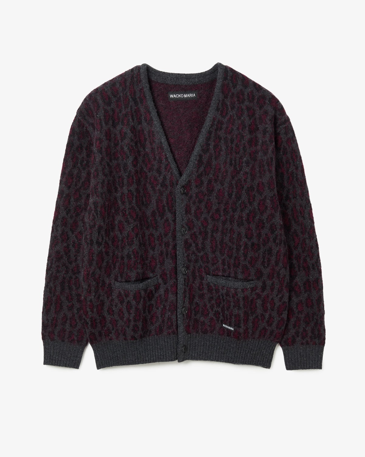 LEOPARD MOHAIR JACQUARD CARDIGAN