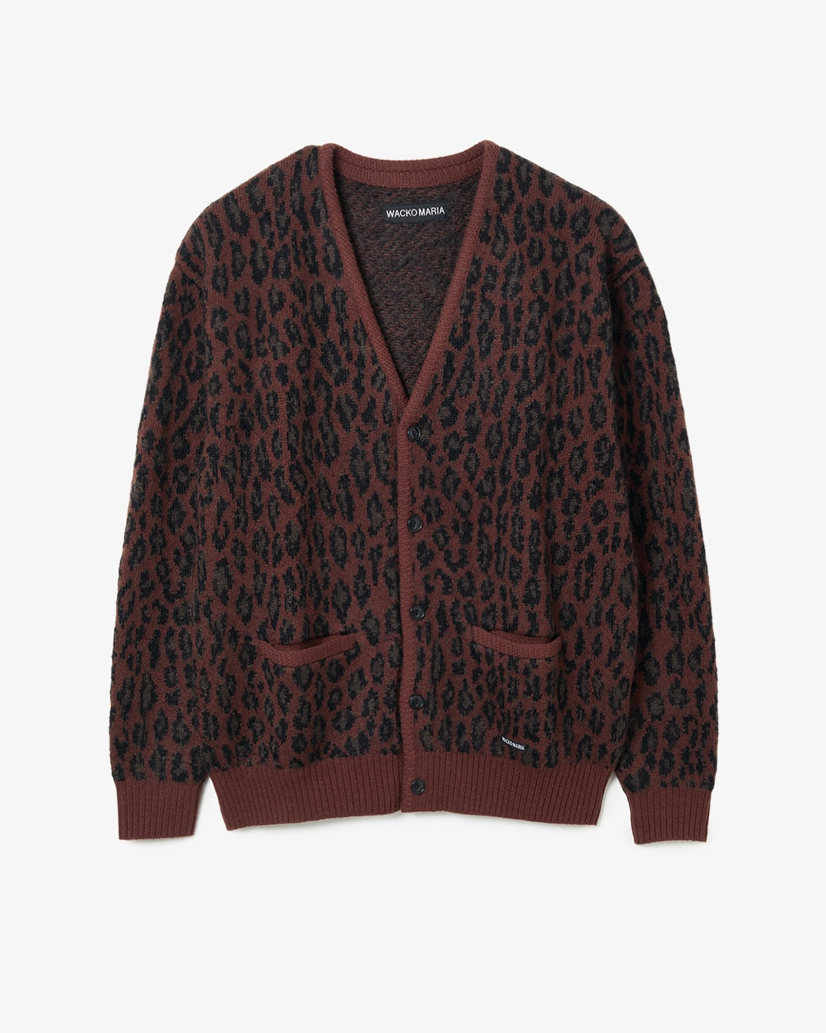 LEOPARD MOHAIR JACQUARD CARDIGAN