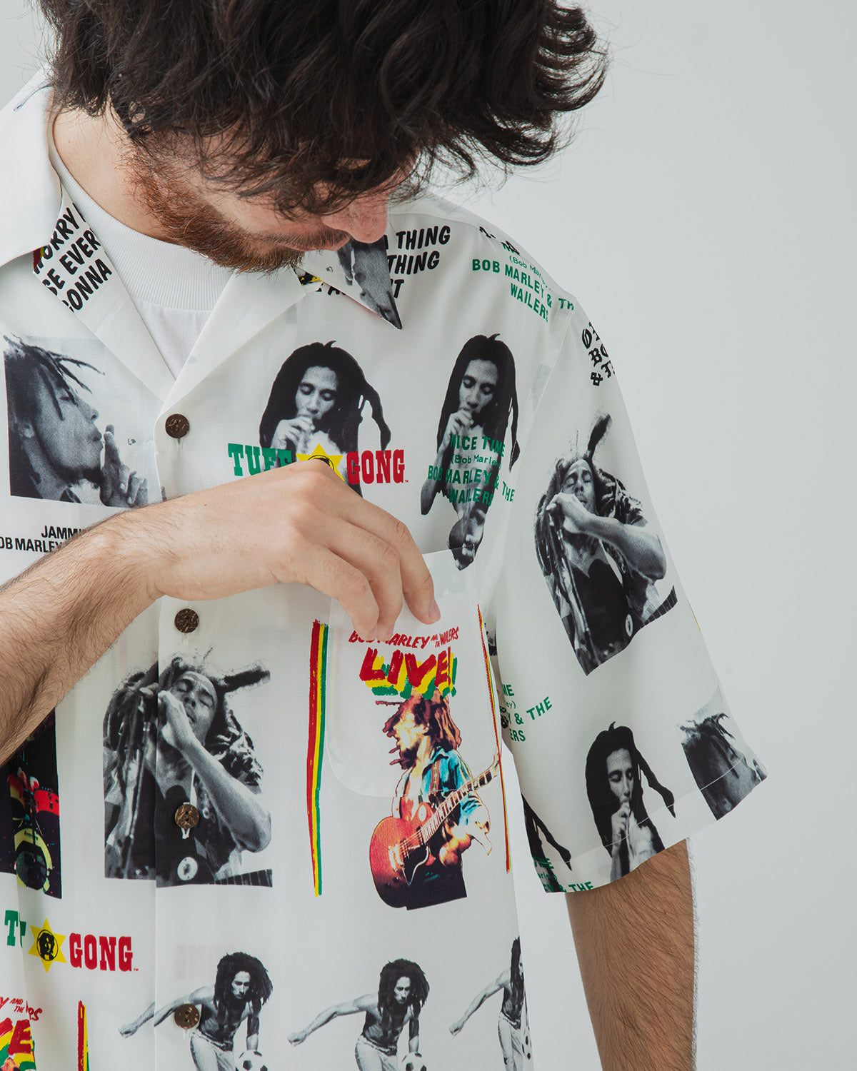 BOB MARLEY / HAWAIIAN SHIRT S/S ( TYPE-1 )