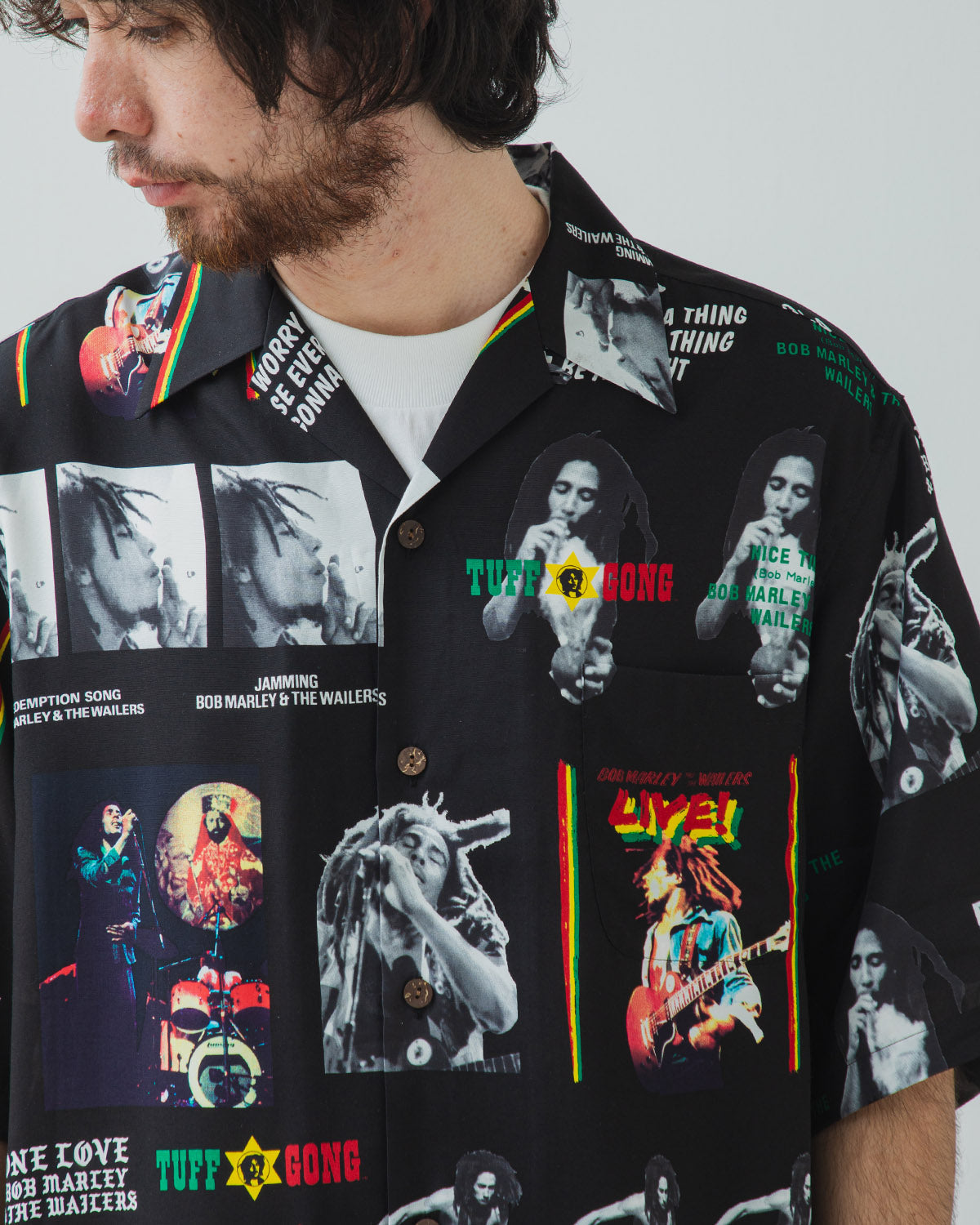 BOB MARLEY / HAWAIIAN SHIRT S/S ( TYPE-1 )