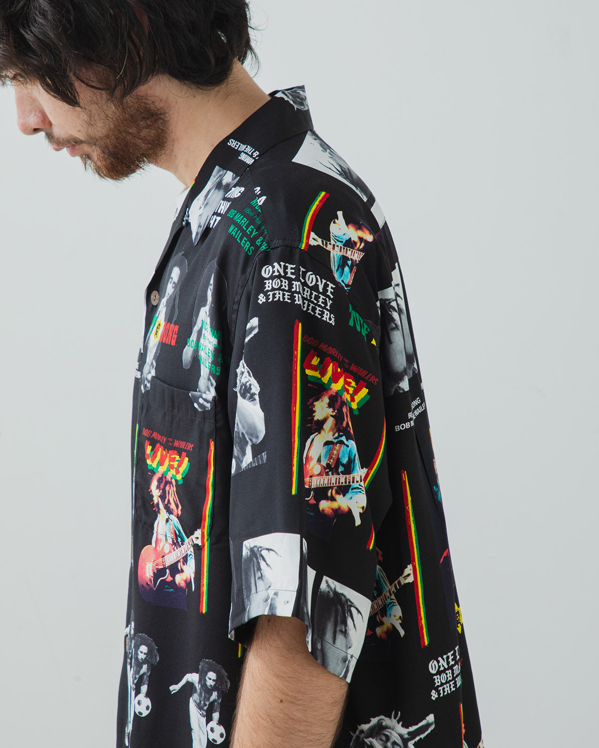 BOB MARLEY / HAWAIIAN SHIRT S/S ( TYPE-1 )