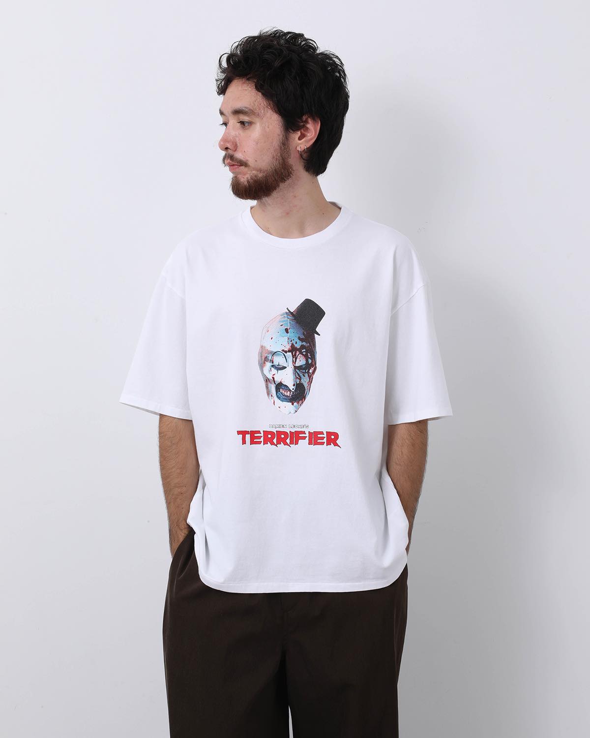 TERRIFIER / WASHED HEAVY WEIGHT CREW NECK T-SHIRT ( TYPE-2 )