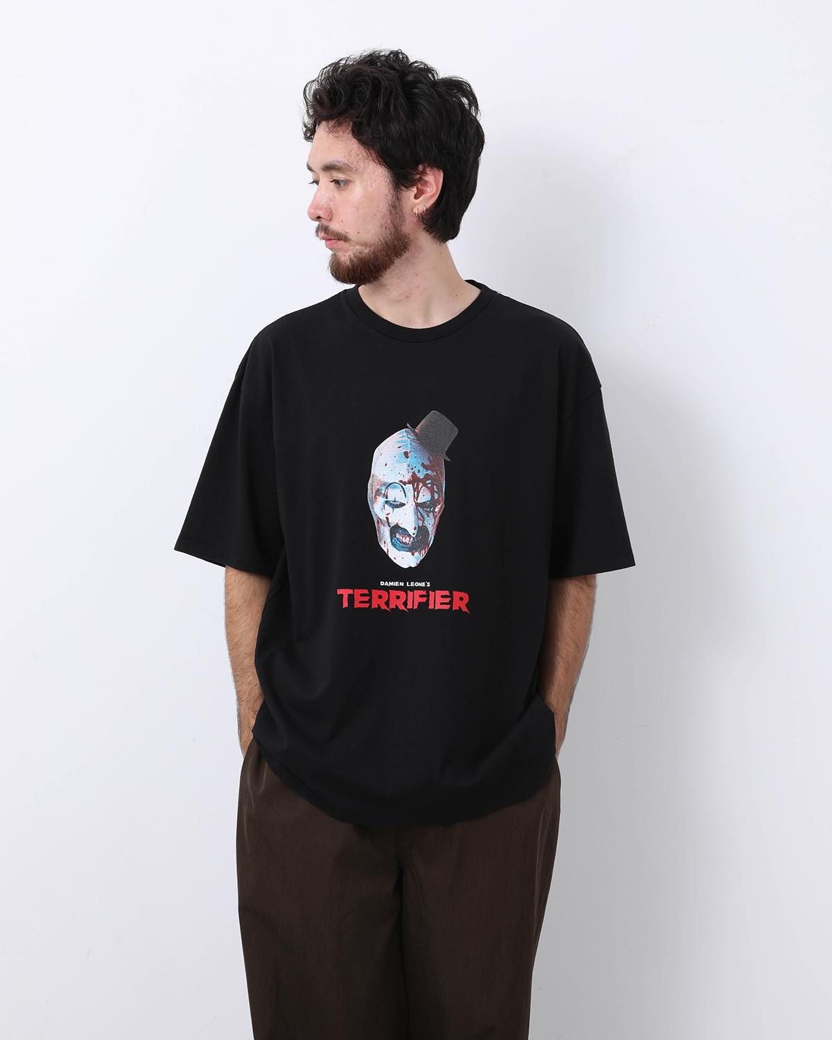 TERRIFIER / WASHED HEAVY WEIGHT CREW NECK T-SHIRT ( TYPE-2 )