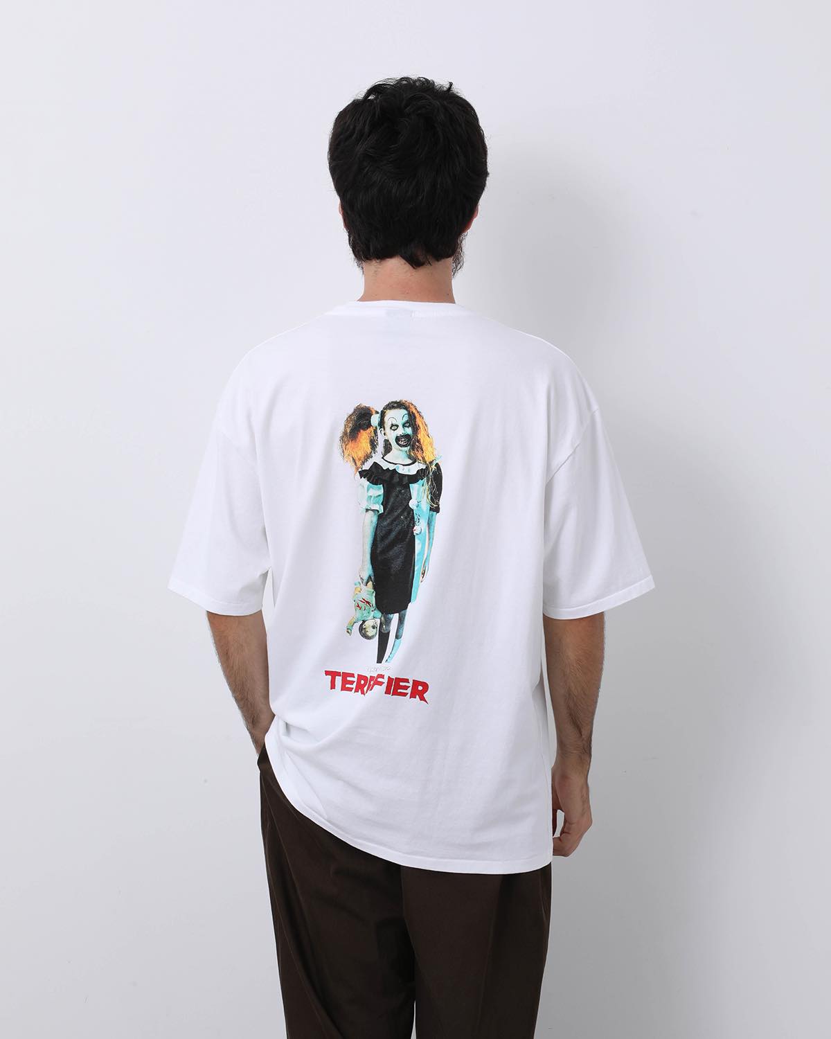 TERRIFIER / WASHED HEAVY WEIGHT CREW NECK T-SHIRT ( TYPE-4 )