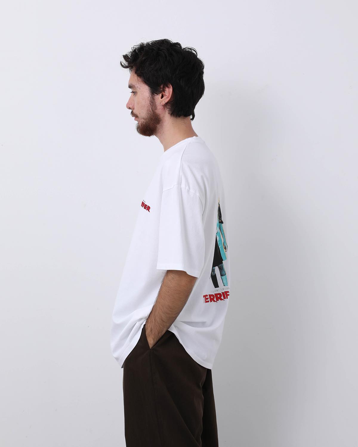 TERRIFIER / WASHED HEAVY WEIGHT CREW NECK T-SHIRT ( TYPE-4 )