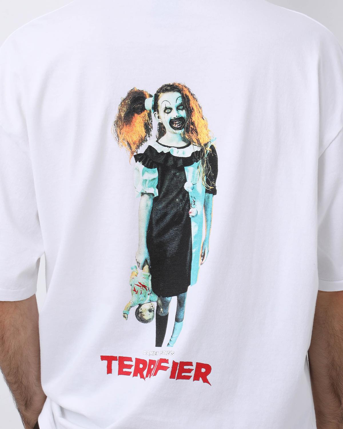 TERRIFIER / WASHED HEAVY WEIGHT CREW NECK T-SHIRT ( TYPE-4 )