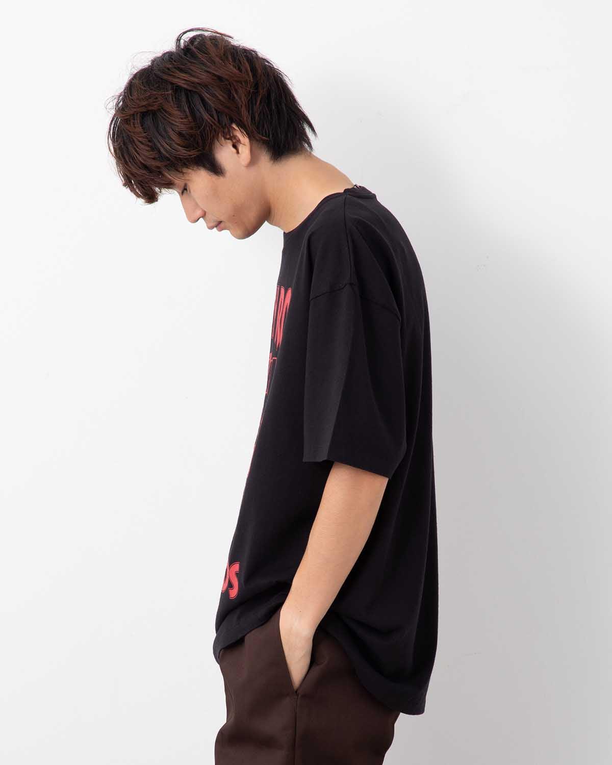 DEATH ROW RECORDS / WASHED HEAVY WEIGHT CREW NECK T-SHIRT