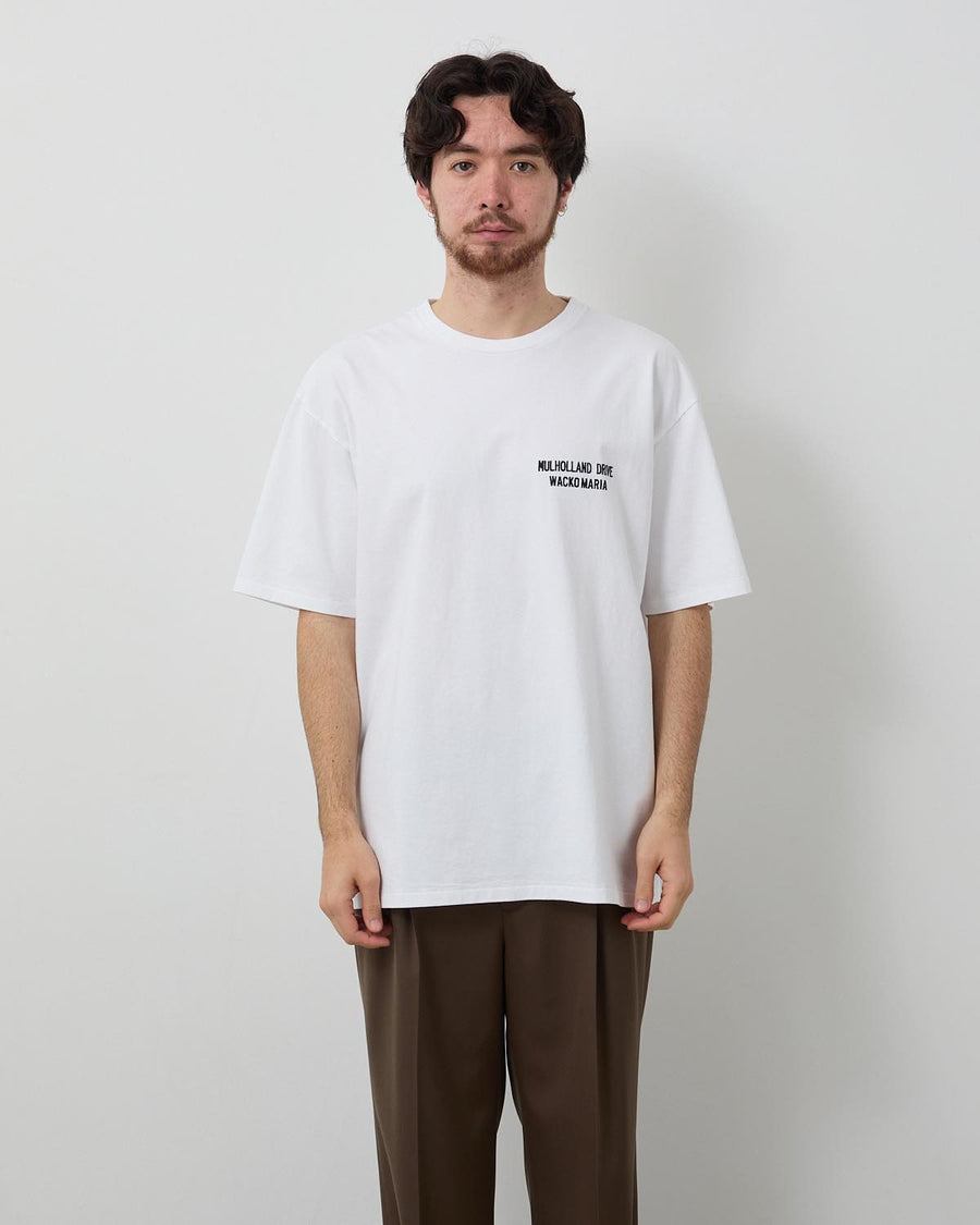 MULHOLLAND DRIVE / WASHED HEAVY WEIGHT CREW NECK T-SHIRT ( TYPE-1