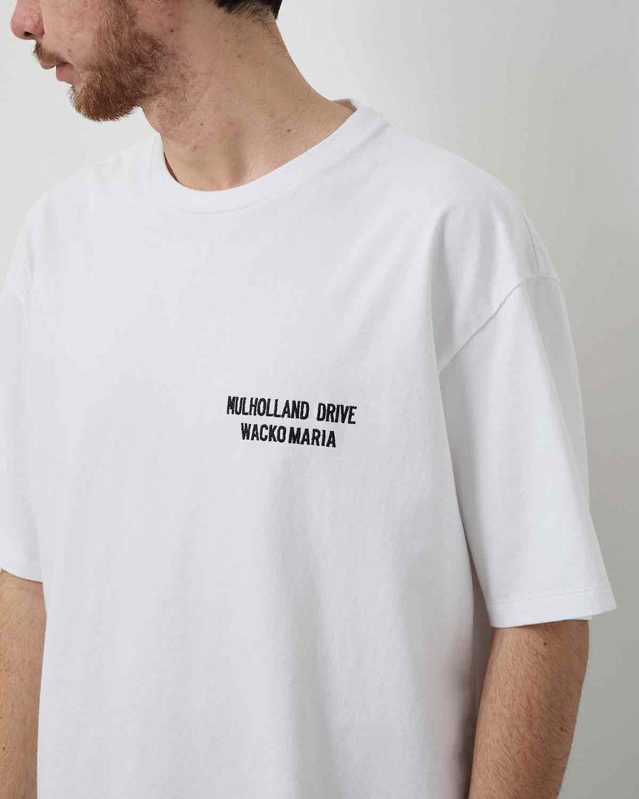 MULHOLLAND DRIVE / WASHED HEAVY WEIGHT CREW NECK T-SHIRT ( TYPE-1
