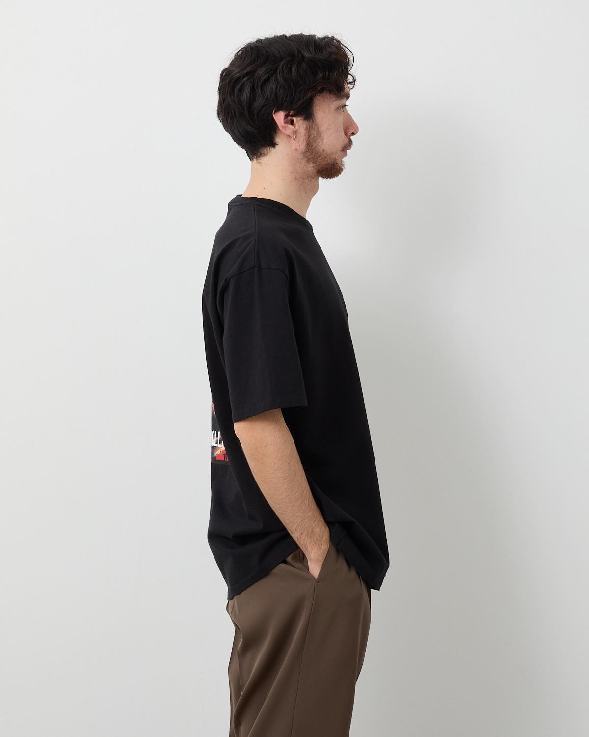 MULHOLLAND DRIVE / WASHED HEAVY WEIGHT CREW NECK T-SHIRT ( TYPE-1