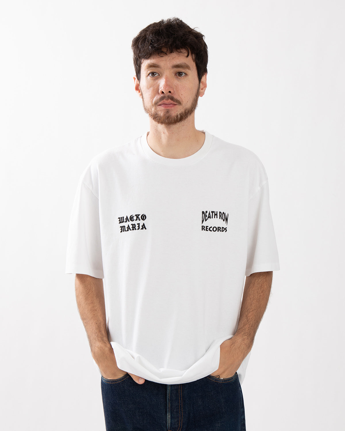 DEATH ROW RECORDS / WASHED HEAVY WEIGHT CREW NECK T-SHIRT